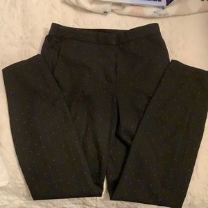 Zara Black and White Straight Dress Pants Size S